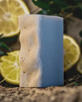 savon saponifié à froid certifié bio à l'eucalyptus lait de chèvre